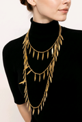 COLLAR MULTICADENAS HOJAS