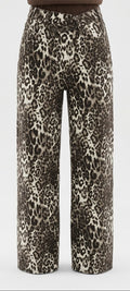 JEANS WIDE LEG ANIMAL PRINT