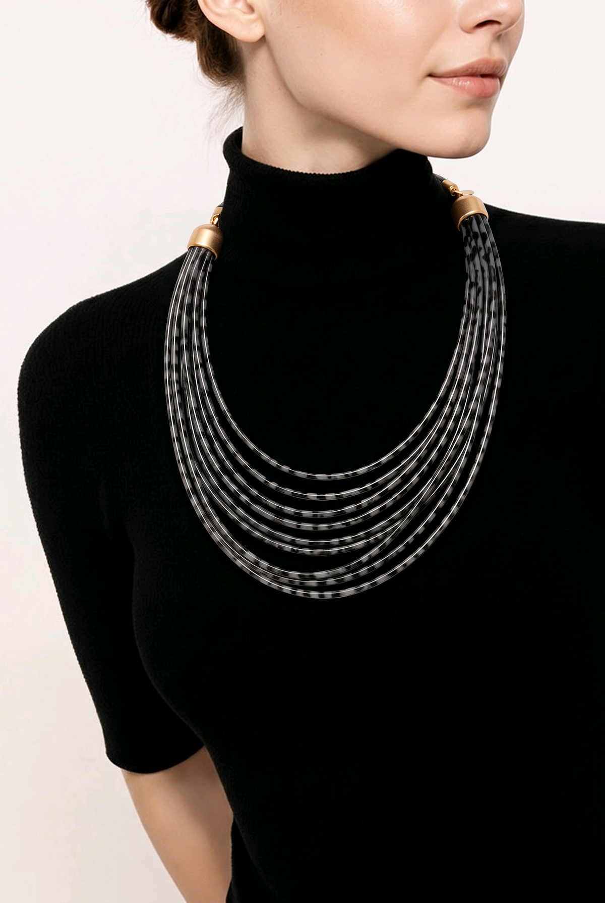 COLLAR BABERO LEOPARDO