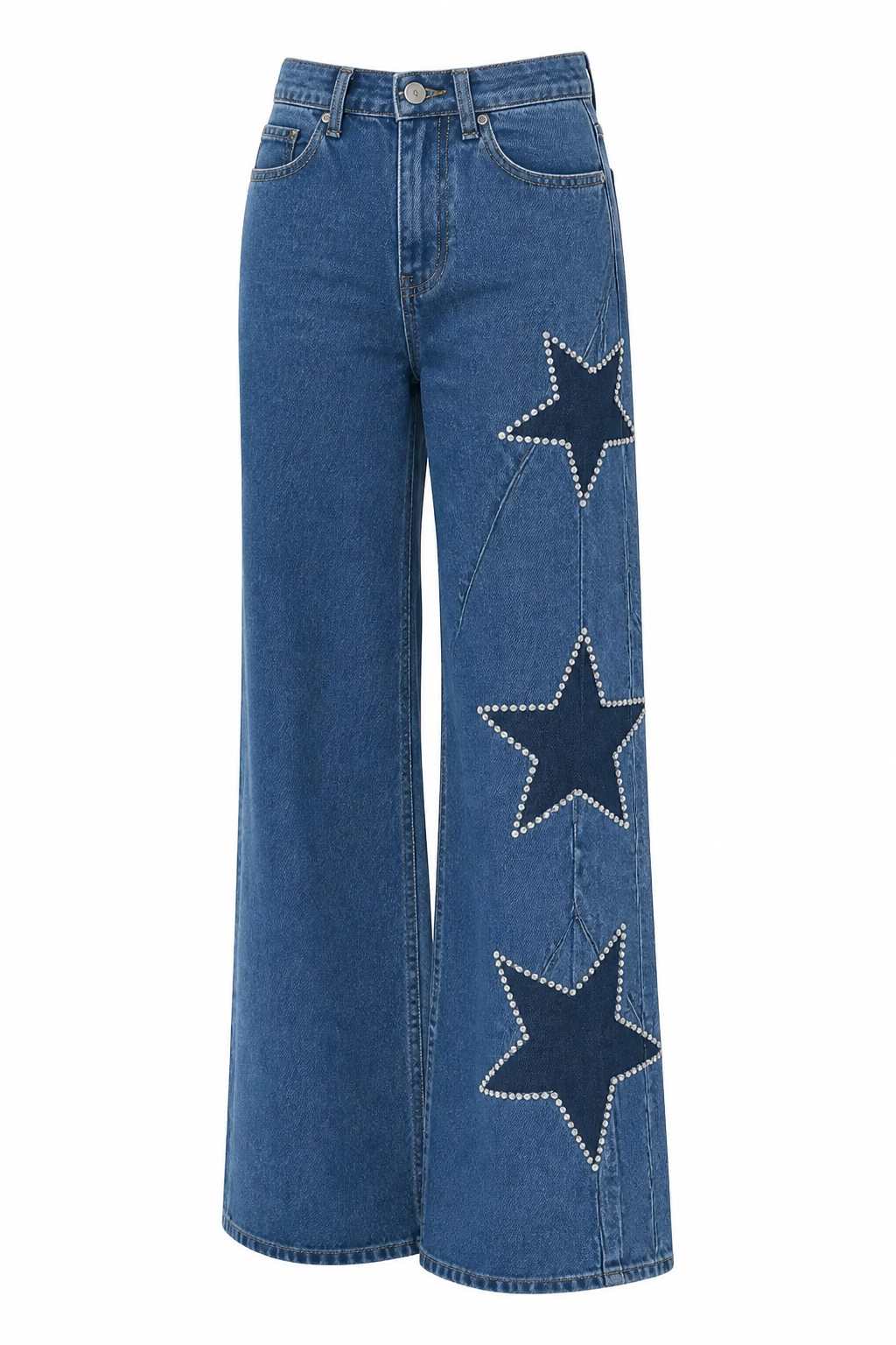 JEANS WIDE LEG ESTRELLAS