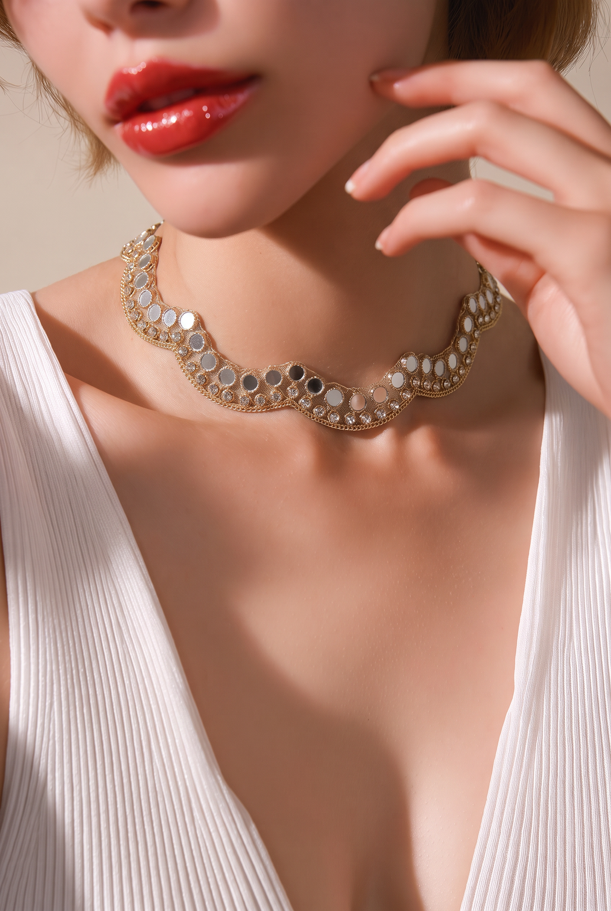COLLAR CHOKER ESPEJOS