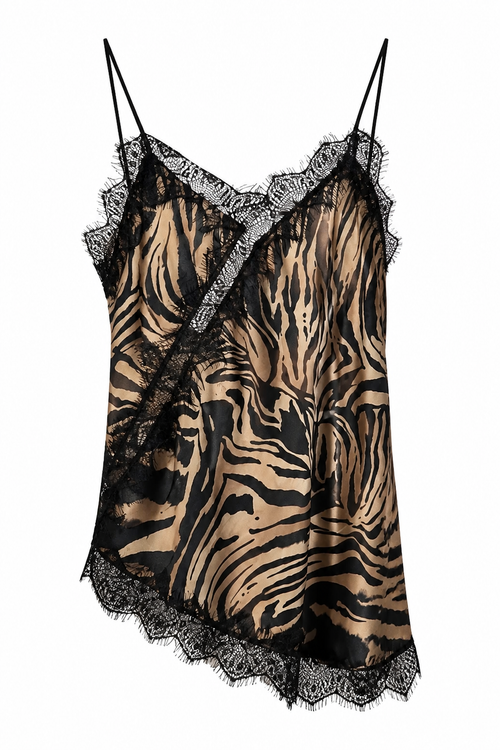 BLUSA LENCERA ASIMÉTRICA