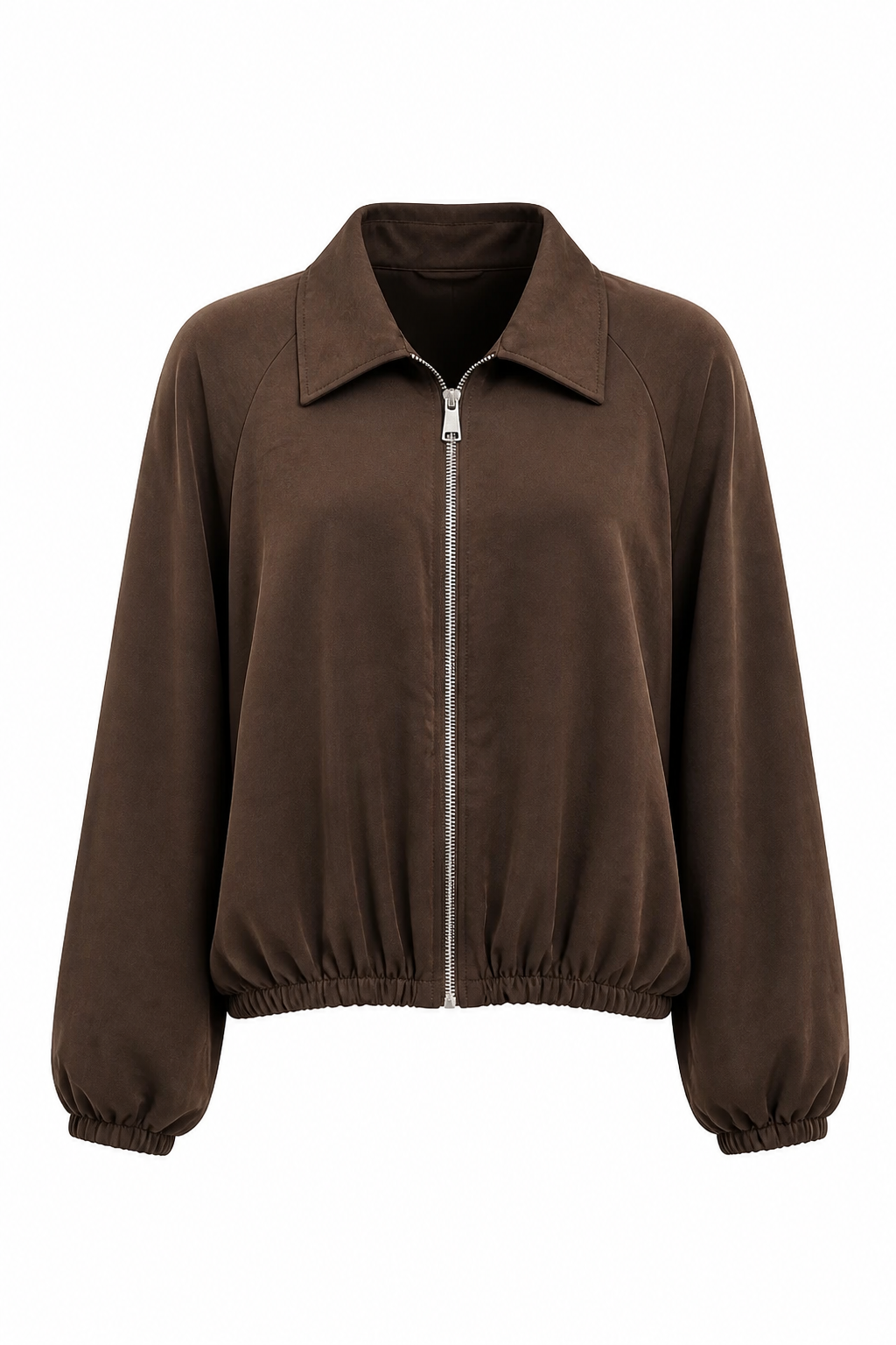 CHAQUETA BOMBER EFECTO RASO