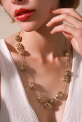 COLLAR BOLAS DOBLE CADENA