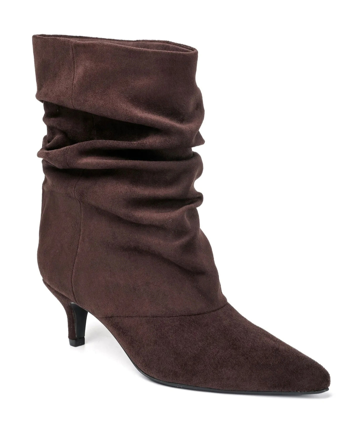 BOTINES TACÓN FINO SLOUCHY EFECTO PIEL