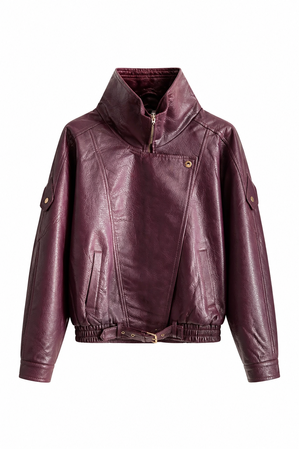 CHAQUETA BIKER OVERSIZE EFECCTO PIEL