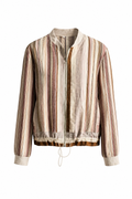 CHAQUETA BOMBER RAYAS