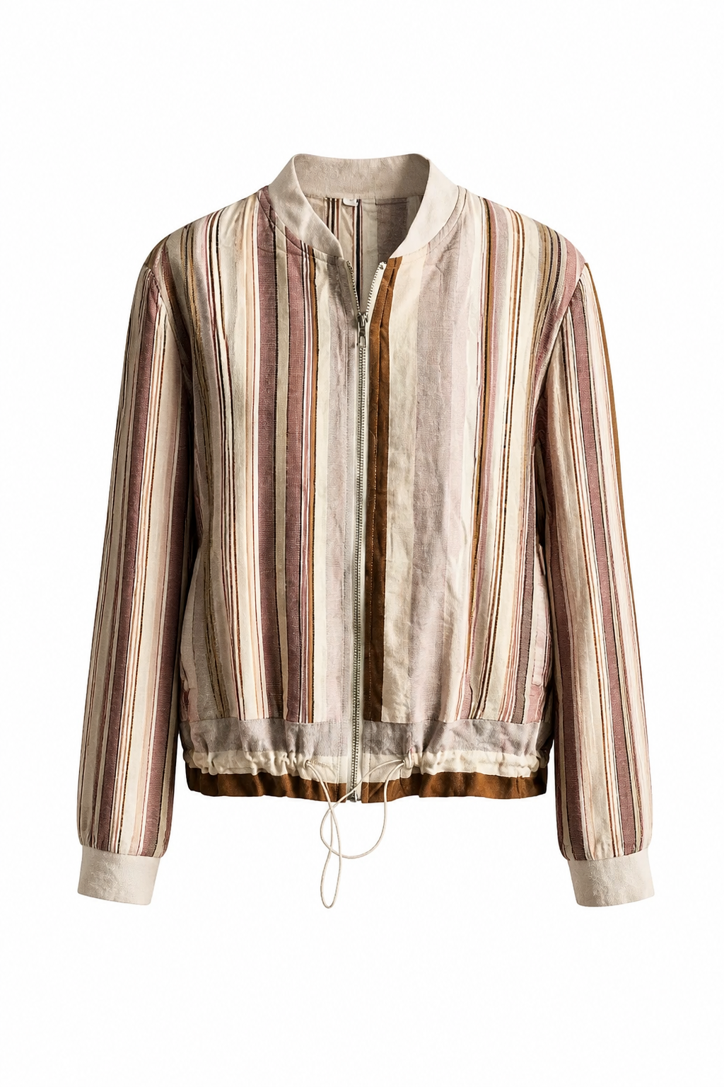 CHAQUETA BOMBER RAYAS