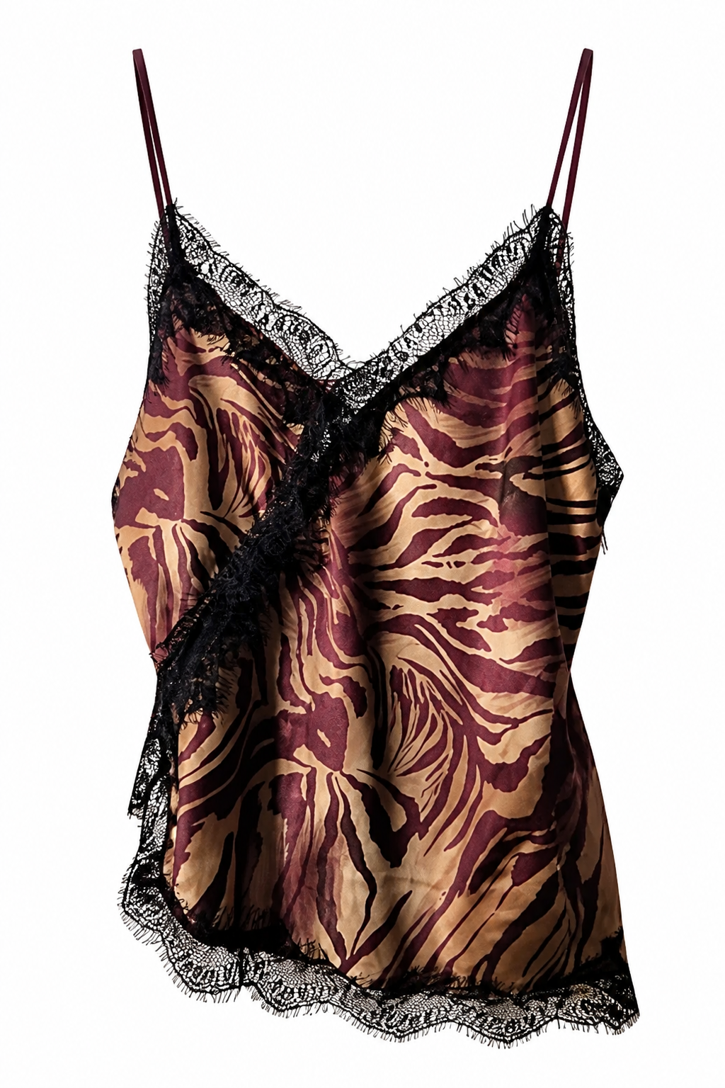 BLUSA LENCERA ASIMÉTRICA