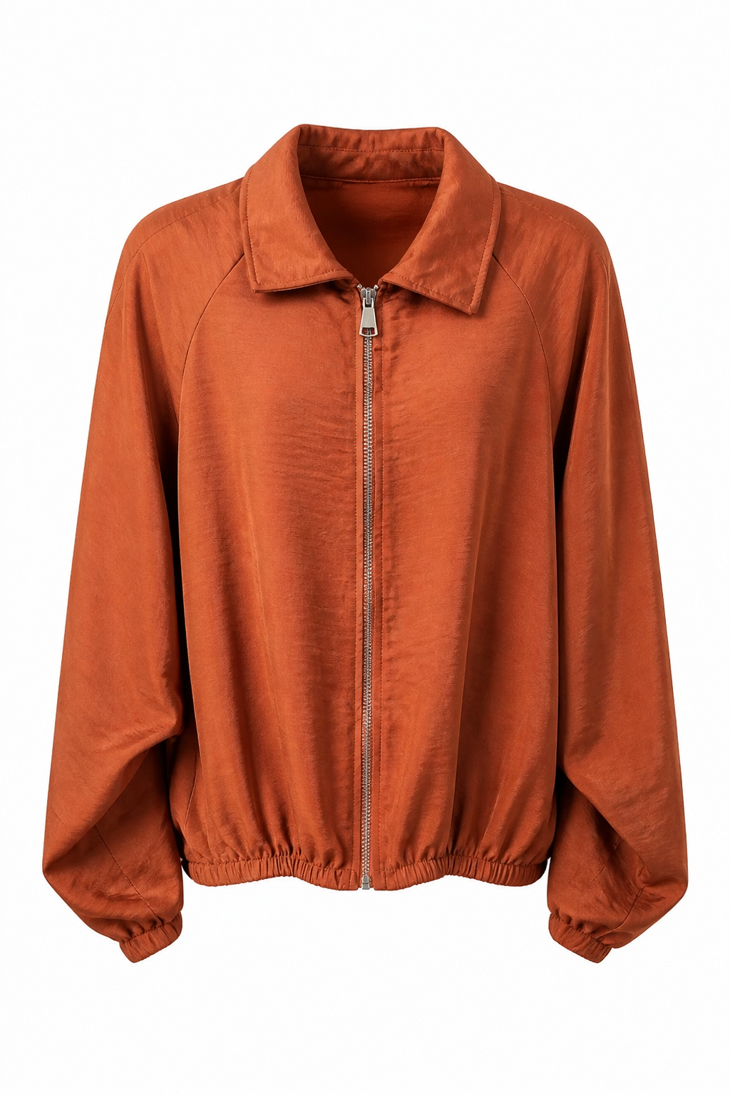 CHAQUETA BOMBER EFECTO RASO