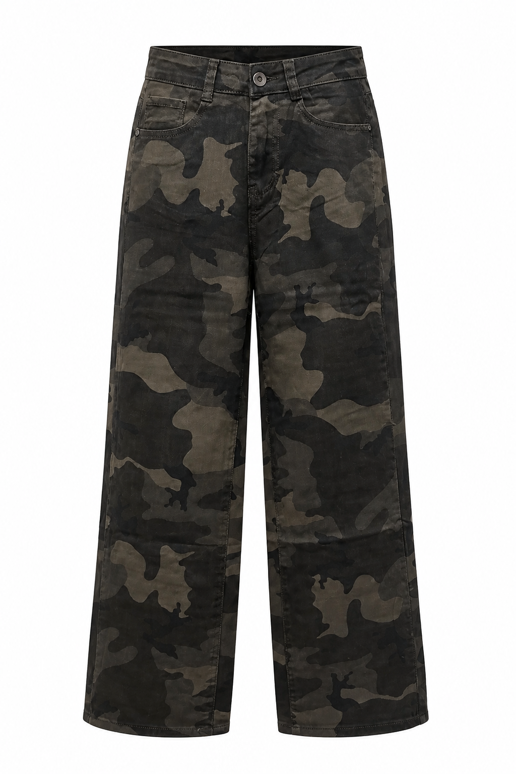 JEANS WIDE LEG MILITAR