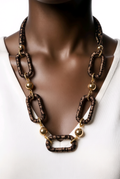 COLLAR CADENAS ANIMALPRINT