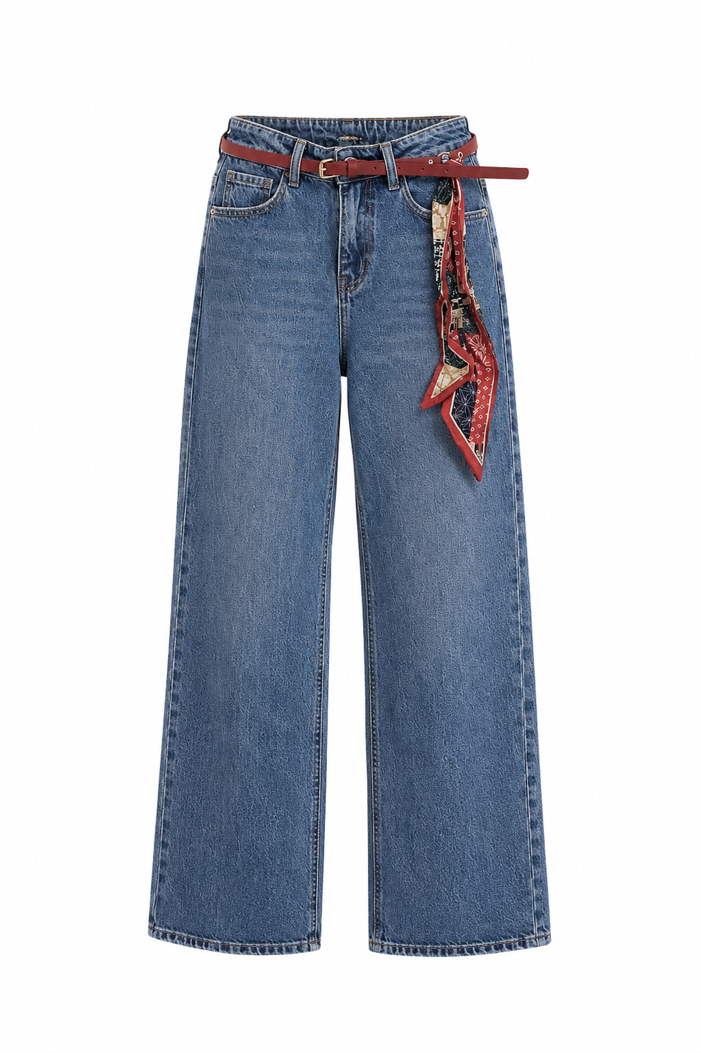 JEANS WIDE LEG PAÑUELO