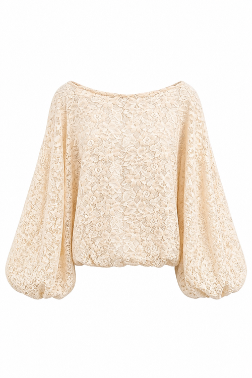 BLUSA BLONDA MANGA GLOBO