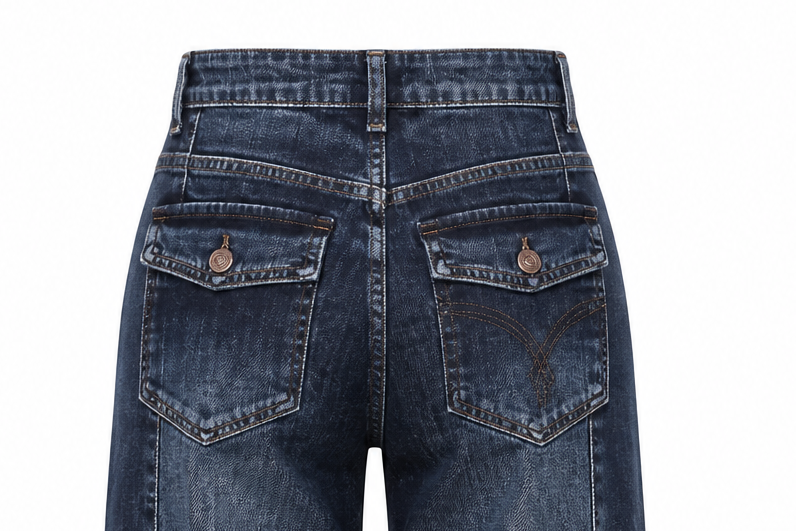 JEANS BALLOON BOLSILLOS TAPETA Y BOTON