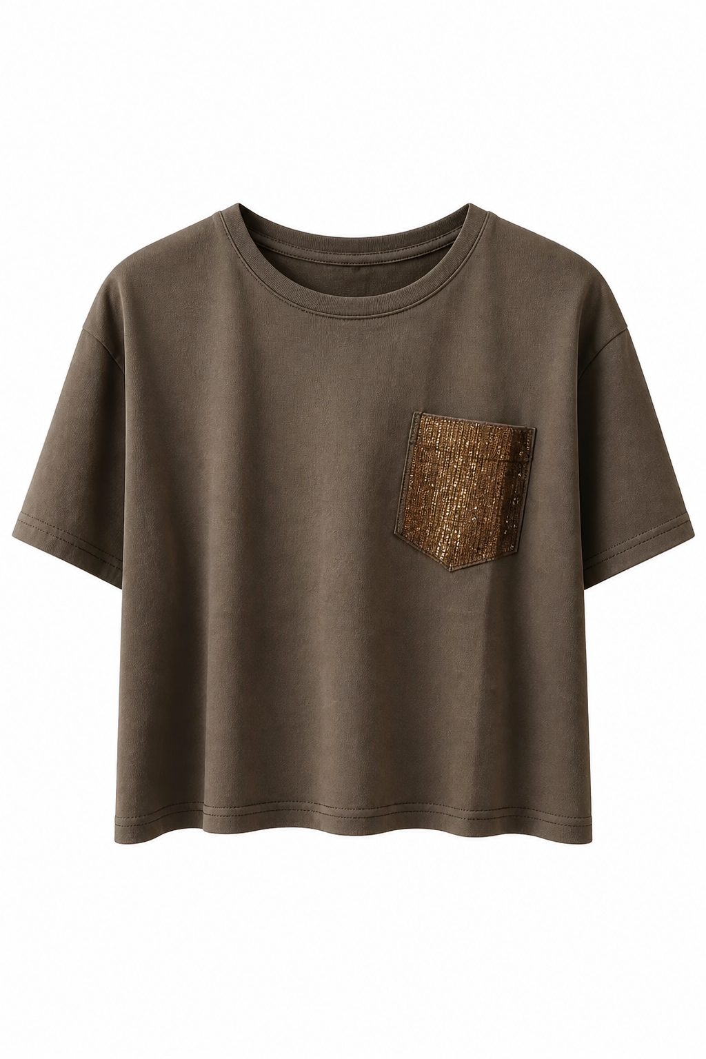 CAMISETA BOLSILLO BRILLOS
